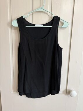 Grana 100% Silk Black Tank